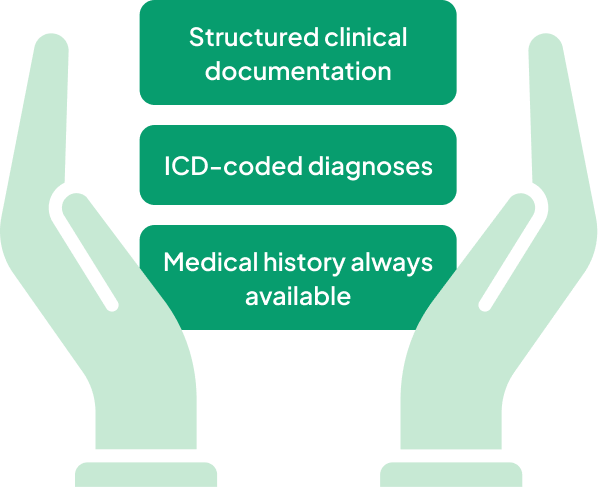 Clinical support hands