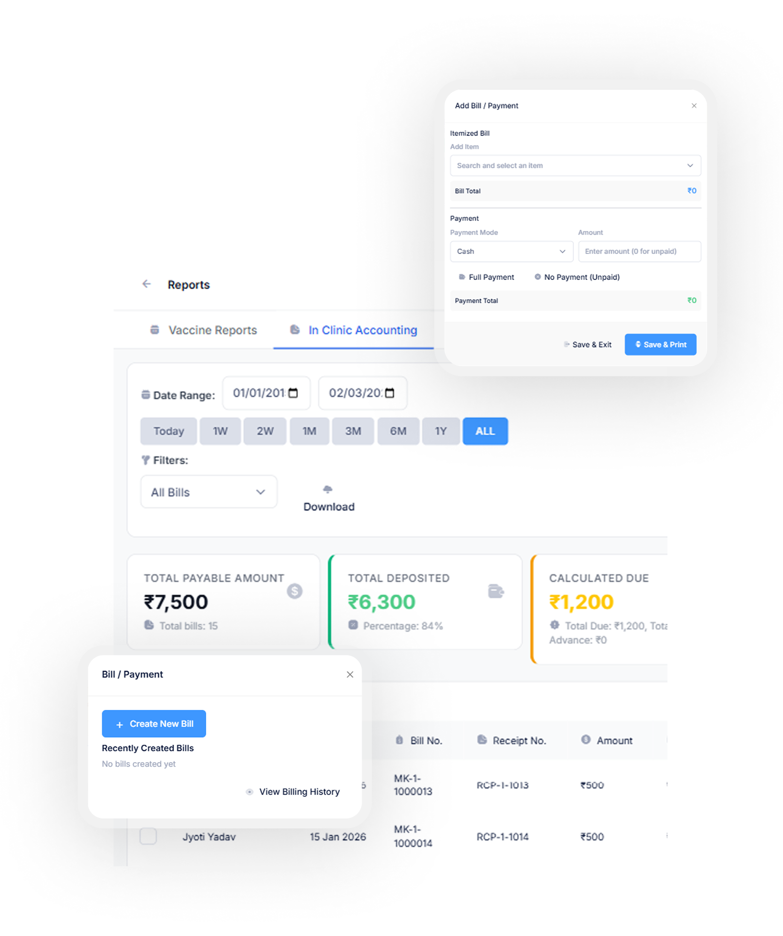 Revenue UI Mobile